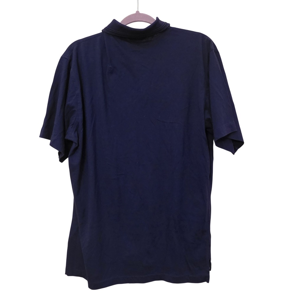 Christian Dior Monsieur Mens Navy Blue Cotton Short Sleeve Polo Shirt Large L - Picture 3 of 7